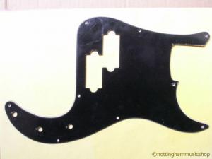 BARE PRECISION BASS GUITAR PICKGUARD 3 PLY BLACK BWB B